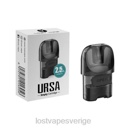 Lost Vape Contact Sverige - Lost Vape URSA ersättningsskidor FFV2215 svart (2 ml tom pod-patron)