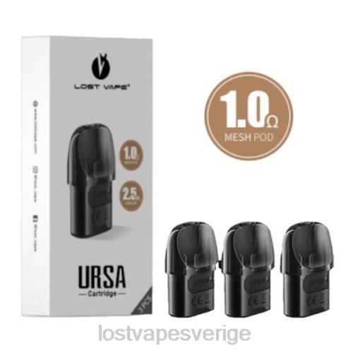 Lost Vape Customer Service - Lost Vape URSA ersättning pods | 2,5 ml (3-pack) FFV2124 svart 1.ohm