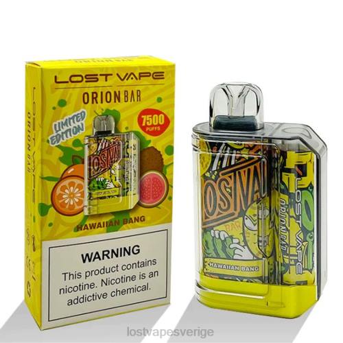 Lost Vape Wholesale - Lost Vape Orion engångsbar | 7500 puff | 18ml | 50 mg FFV297 hawaiisk bang